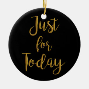 Gerade für Schritt-Erholung Taggoldzitat OM-Na 12 Keramikornament