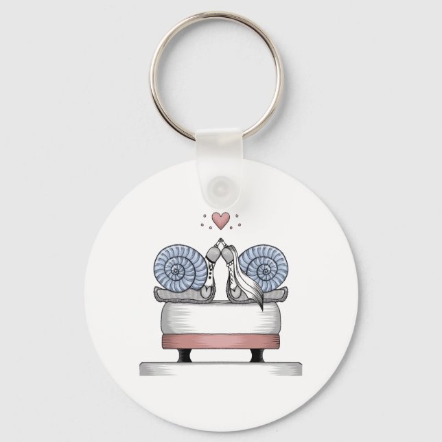 Gerade geheiratet schlüsselanhänger (Vorderseite)