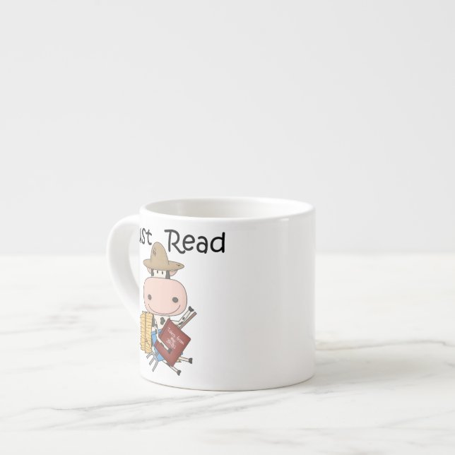 Gerade gelesen espressotasse (Vorderseite Links)