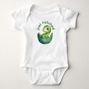 Gerade geschlüpfter Dinosaurier Baby Strampler