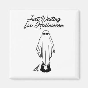 Gerade Gewartet für Halloween Spooky Ghost Summer  Magnet