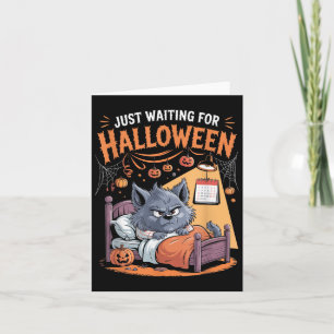 Gerade Gewartet Halloween Funny Halloween Zitat S Karte