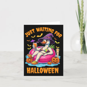 Gerade Gewartet zu Halloween Gänse Sommerspitzmeer Karte