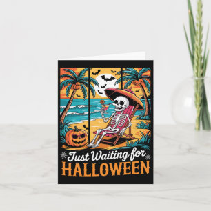 Gerade Gewartet zu Halloween Shirt Spooky Geister  Karte