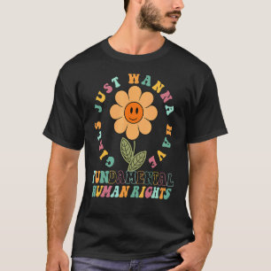 Gerade Gewollt Mädchen haben Grundrechte Femi T-Shirt