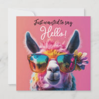 Gerade gewollt, um Hallo bunt Llama Design sagen