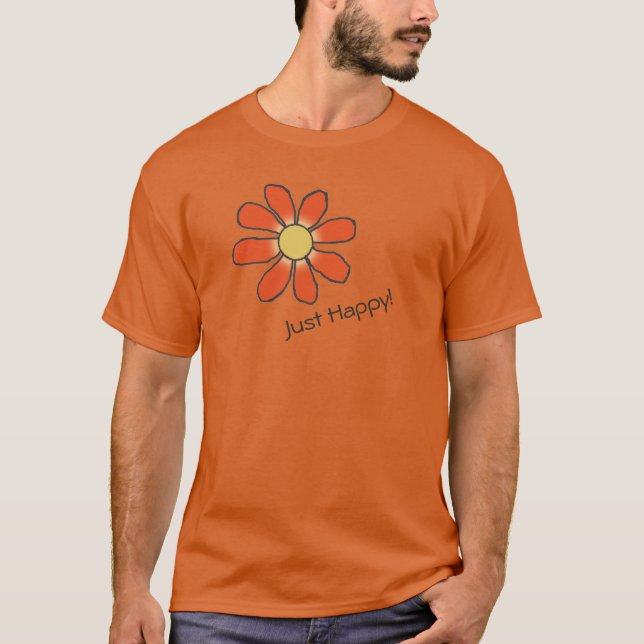 GERADE GLÜCKLICHER T - Shirt (Vorderseite)