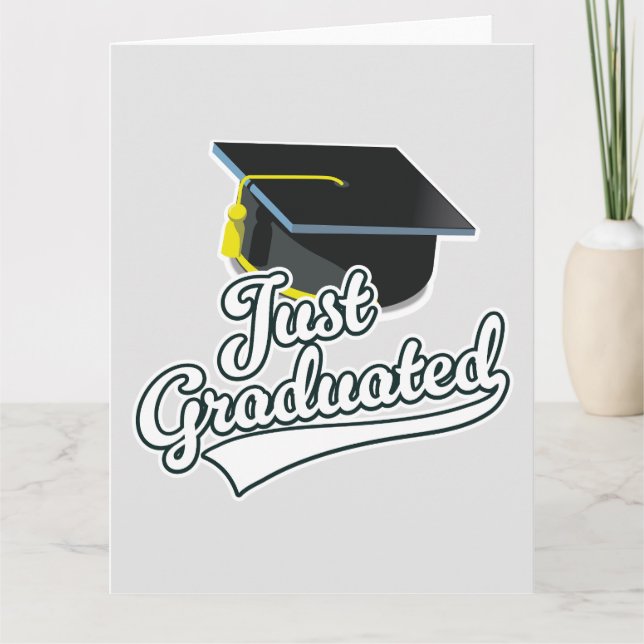 Gerade graduiert!  karte (Vorderseite)