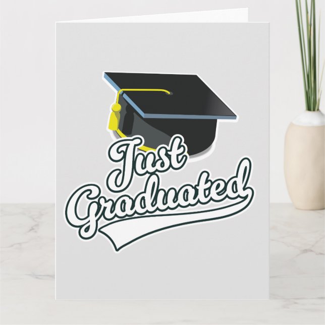 Gerade graduiert!  karte (Vorderseite)