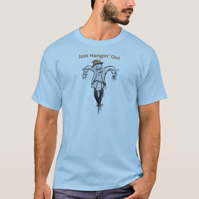 Gerade Hangin heraus Vogelscheuche T-Shirt (Vorderseite)
