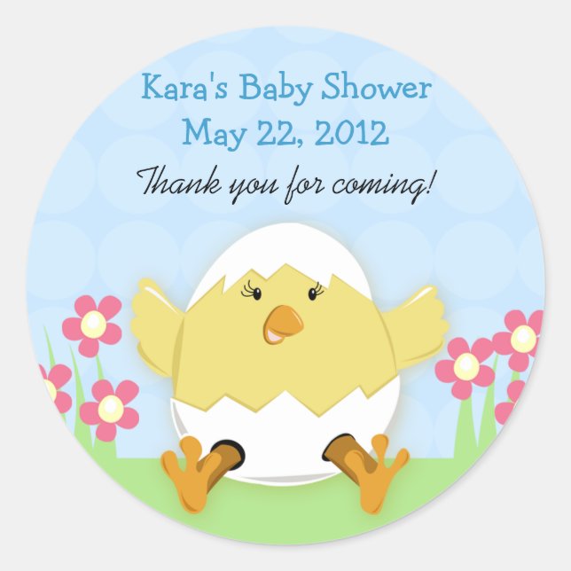 Gerade Hatched Little Round Gevor Sticker (Vorderseite)