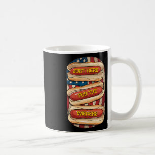 Gerade hier für die Dackeln 4. Juli Hot Dog Patrio Kaffeetasse