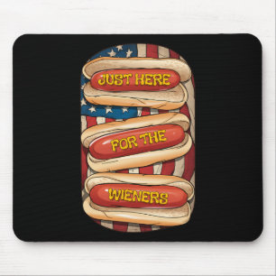Gerade hier für die Dackeln 4. Juli Hot Dog Patrio Mousepad