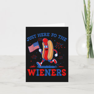Gerade hier für die Dackeln Funny Hot Dog 4. Juli Karte