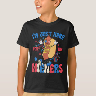 Gerade hier für die Weiners 4. Juli Funny Hot Do T-Shirt