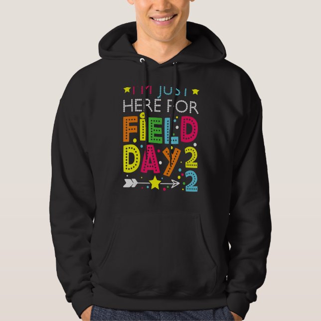 Gerade hier für Feldtag 2022 Kindersommer Hoodie (Vorderseite)