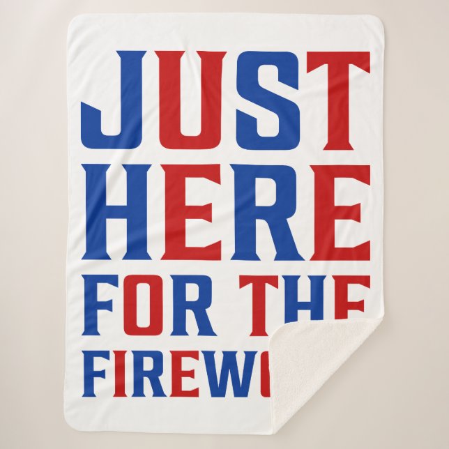 Gerade hier für Feuerwerke lustig für ein Paar Sherpadecke (Vorderseite)