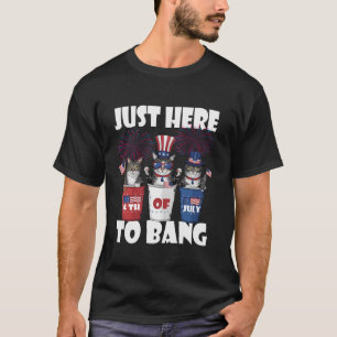 Gerade hier zu Bang USA Flag Funny Cat 4. Juli C T-Shirt