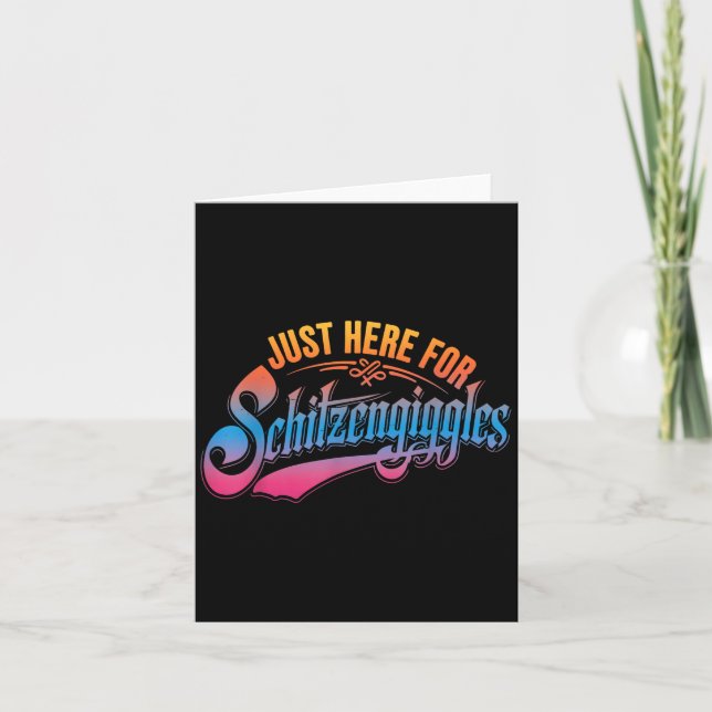 Gerade hier zum Schitzengiggles Funny Beer Day Karte (Vorderseite)