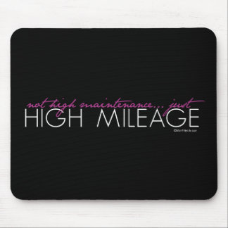 Gerade hohe Kilometerzahl Mousepad