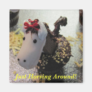 Gerade Horsing um Magneten Magnet