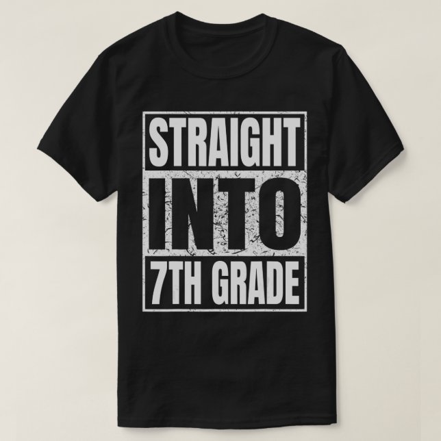 Gerade in 7. Klasse Geschenke 7. Klasse zurück T T-Shirt (Design vorne)