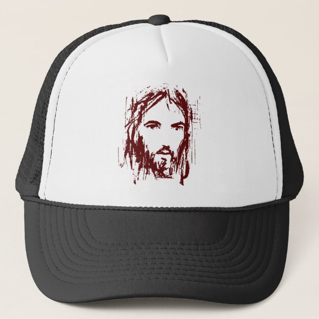 Gerade Jesus Truckerkappe (Vorderseite)