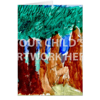 Gerade Kunst-Karte $3,15