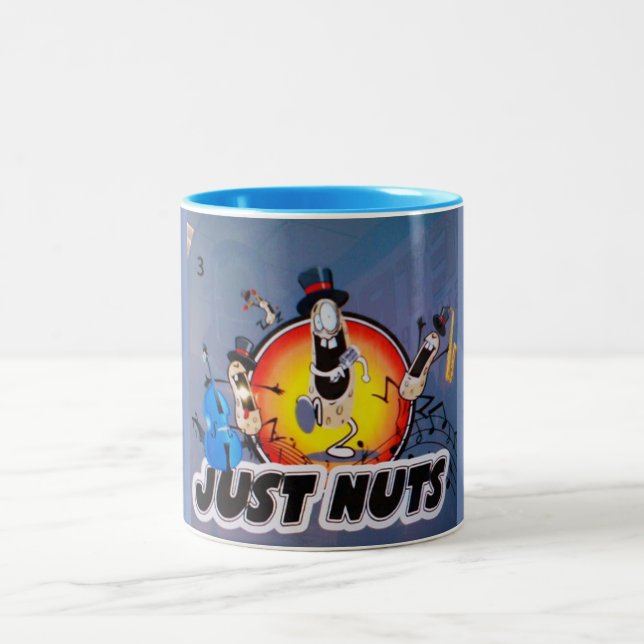 Gerade Nuts Kaffee-Tasse Zweifarbige Tasse (Mittel)
