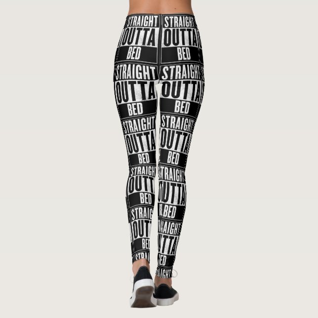 Gerade Outta Bett-Leggings Leggings (Rückseite)