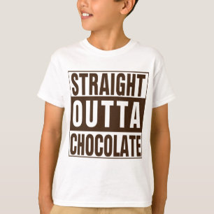 Gerade Outta Brown Schokolade T-Shirt
