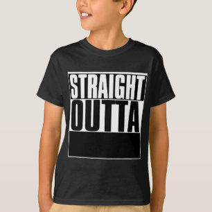 GERADE OUTTA GEWOHNHEIT IHR TEXT-HIER T-SHIRT