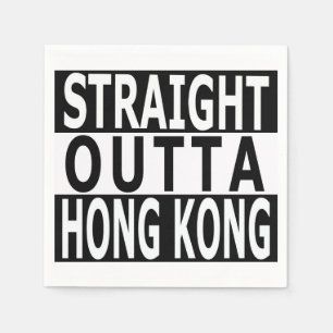 Gerade Outta Hong Kong Cocktail-Servietten Serviette