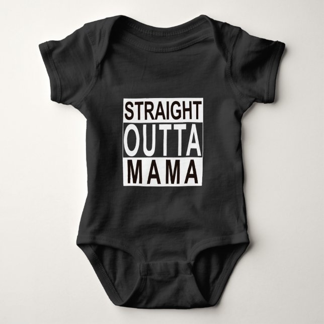 Gerade Outta Mutter Baby Bodysuit Baby Strampler (Vorderseite)