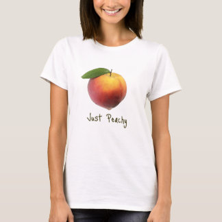 Gerade pfirsichfarben T-Shirt