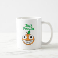 Gerade pfirsichfarbene Tasse