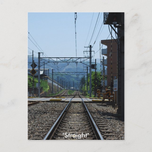 Gerade - Postkarte (Vorderseite)