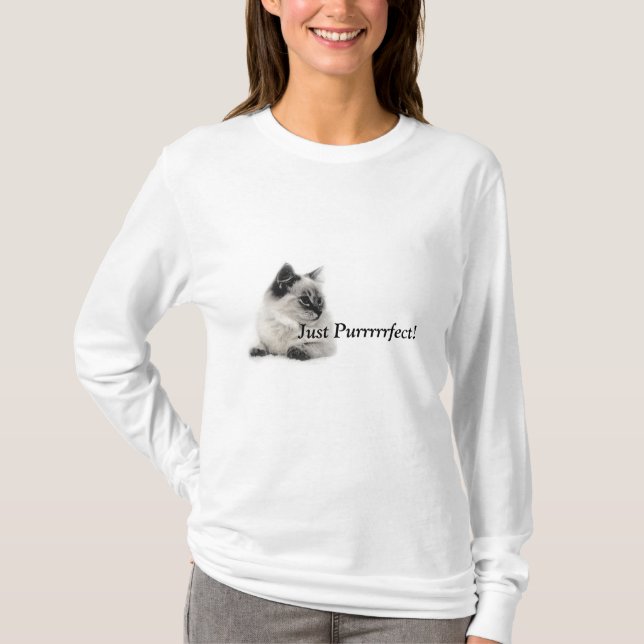 Gerade Purrrrrfect! T-Shirt (Vorderseite)