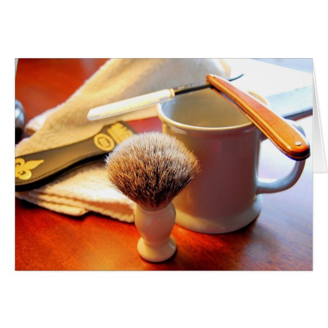 Gerade Rand-Rasiermesser-Karte (Vorderseite (Horizontal))