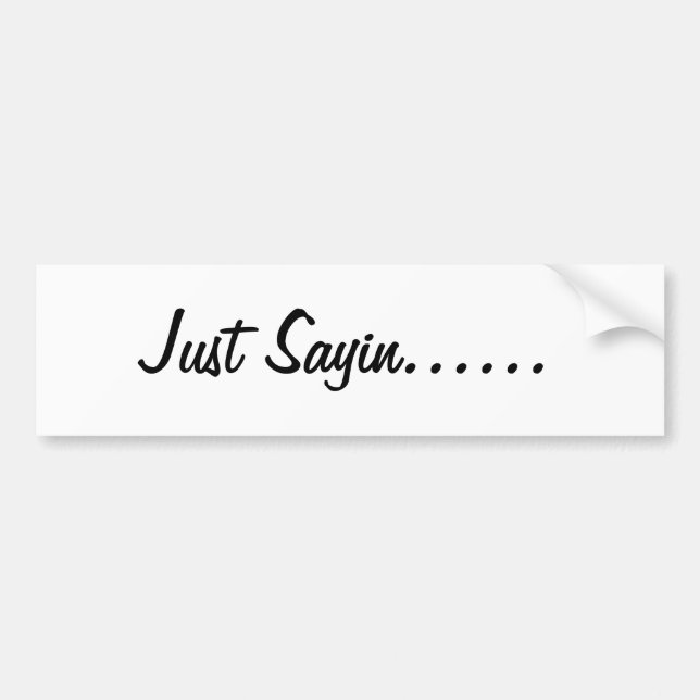 Gerade Sayin Autoaufkleber (Vorne)