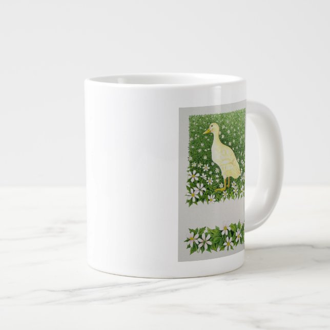 Gerade schauend Jumbo-Tasse (Vorderseite Rechts)