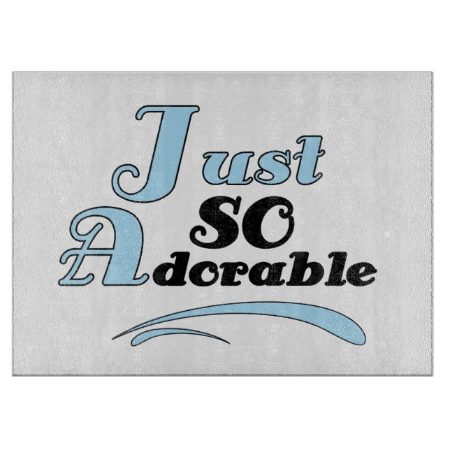 Gerade so entzückend schneidebrett (Vorderseite)