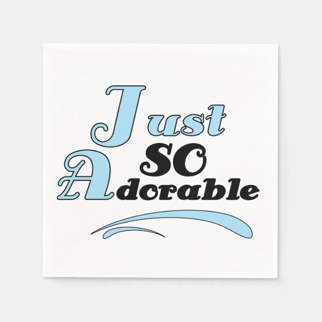 Gerade so entzückend serviette (Vorderseite)