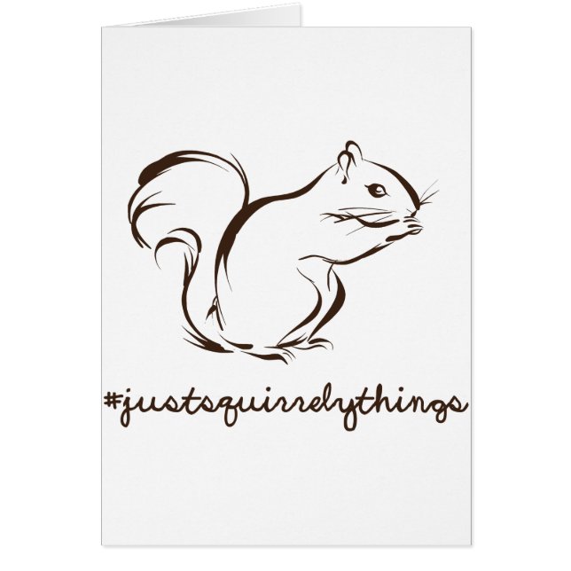 Gerade Squirrely Sache-Eichhörnchen (Vorne)