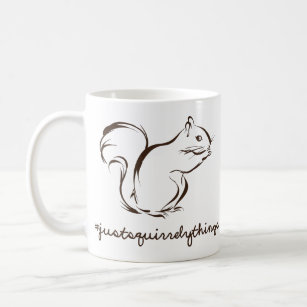 Gerade Squirrely Sache-Eichhörnchen Kaffeetasse