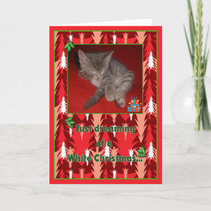 Gerade träumend feiertagskarte