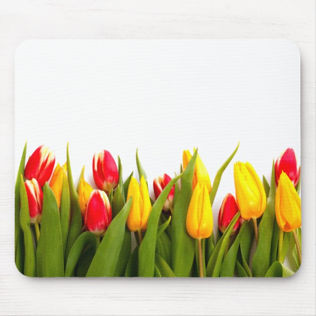Gerade Tulpen Mousepad (Vorne)