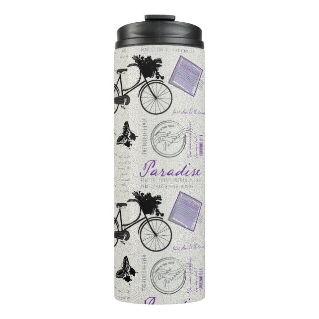 Gerade um die Ecke Thermosbecher (Vorderseite)