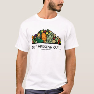 Gerade Vegging heraus… (Vegetarischer Spaß) T-Shirt