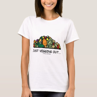 Gerade Vegging heraus… (Vegetarischer Spaß) T-Shirt